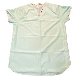 Gold Coast‎ 2X Womens Sleep Shirt Night Dress Silky Feel Pajamas Short Sleeves